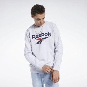 Reebok Classic Vector Crew Sweatshirt Herren - HellGrau - DE 680-QBK